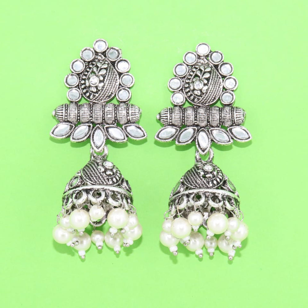 Corbeda Fashion Oxidised plated Jhumki Earrings