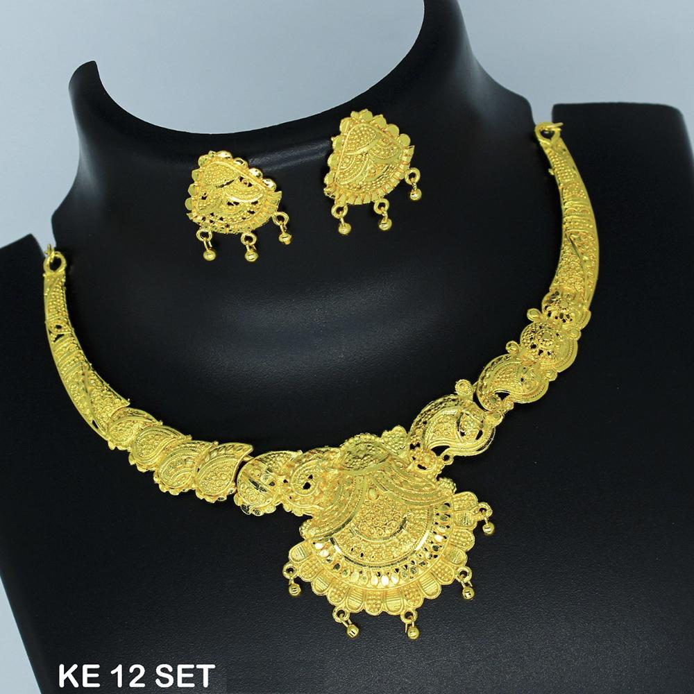 Mahavir Forming Gold Necklace Set - KE 12 SET