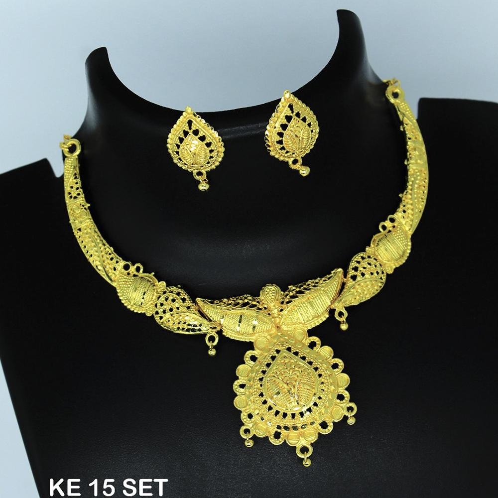 Mahavir Forming Gold Necklace Set - KE 15 SET