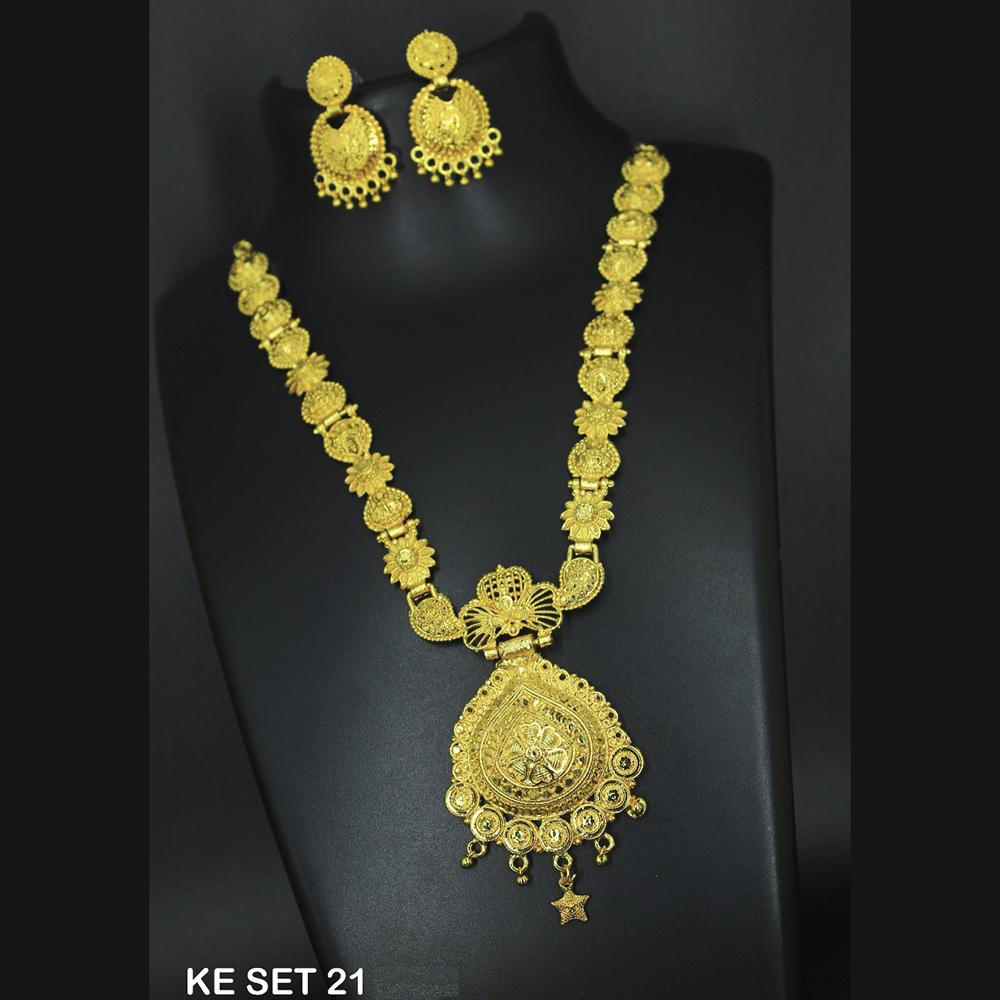 Mahavir Forming Gold Necklace Set - KE SET 21