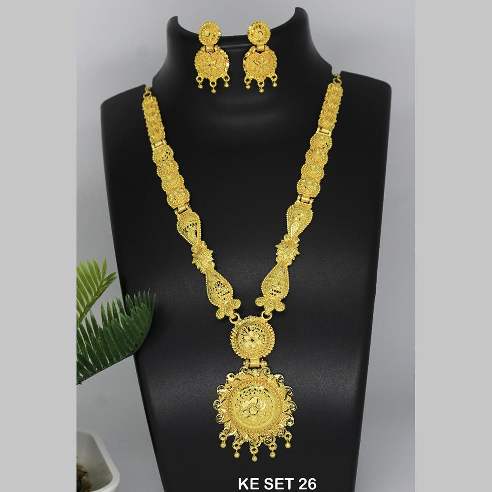 Mahavir Forming Gold Necklace Set - KE SET 26