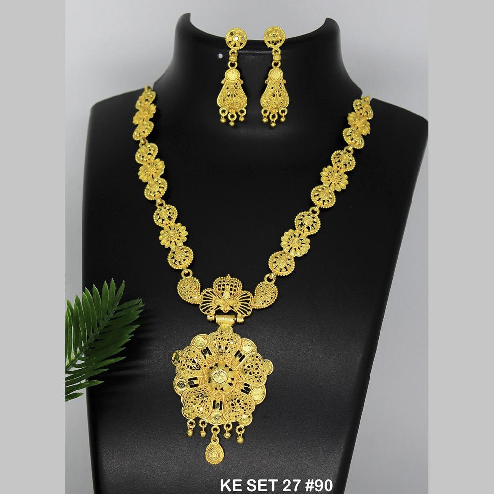 Mahavir Forming Gold Necklace Set - KE SET 27