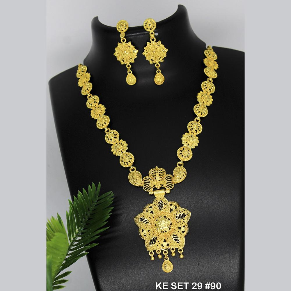 Mahavir Forming Gold Necklace Set - KE SET 29