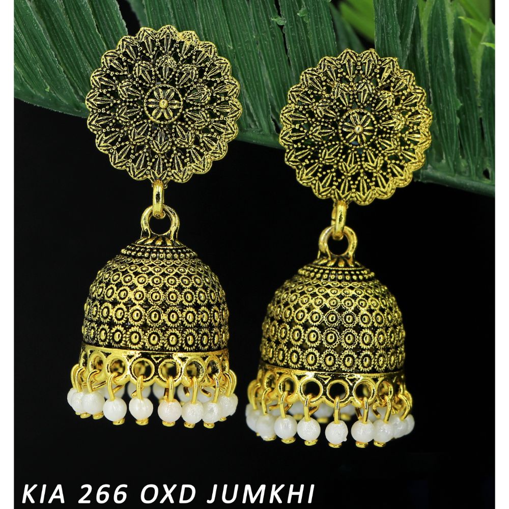 Mahavir Gold Plated Jhumki Earrings - KIA Jumkhi 266