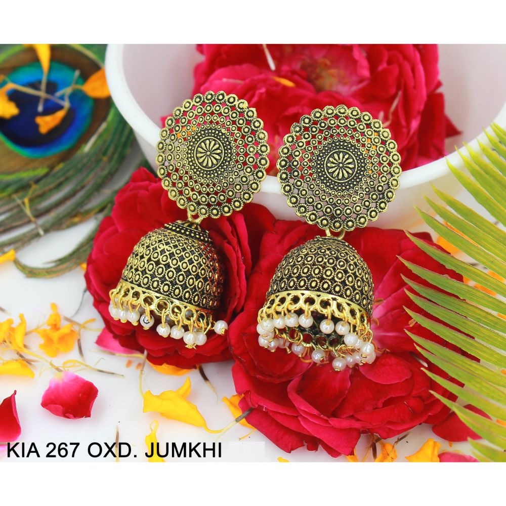 Mahavir Gold Plated Jhumki Earrings - KIA Jumkhi 267