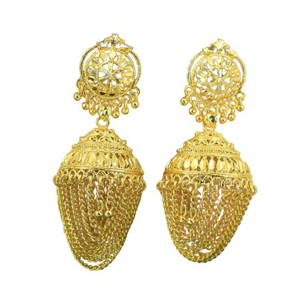 Mahavir Gold Plated Jhumki Earring