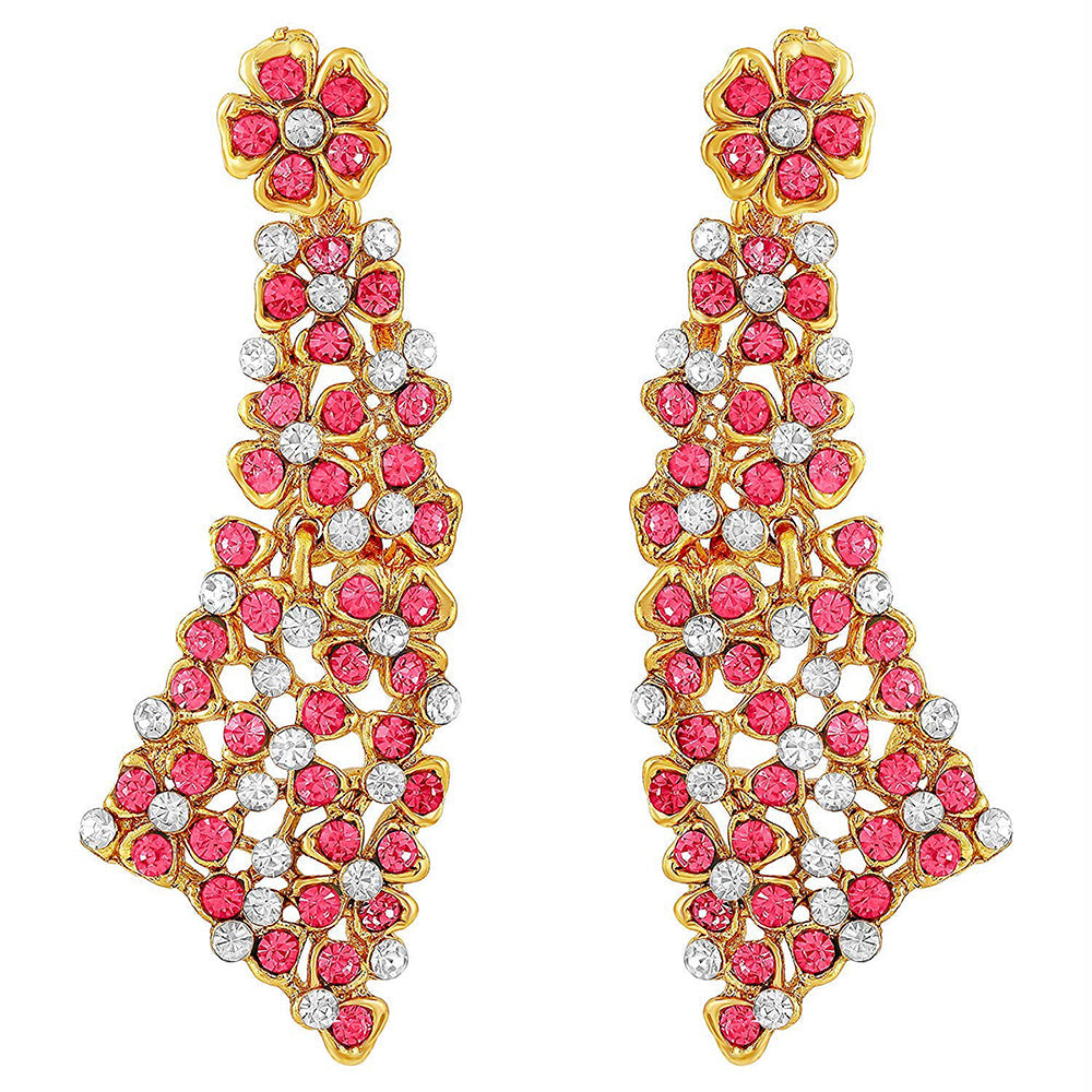 Etnico Traditional Gold Plated Kundan Pearl Wedding Choker Necklace Set Earrings & Maang Tikka for Women (M4126Q)