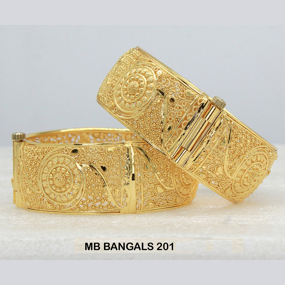 Mahavir Forming Gold Plated Bangle Set - MB BANGALS 201