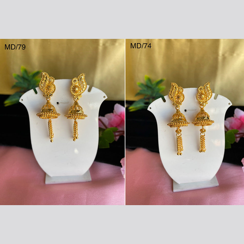 Mahavir Gold Earrings Combo