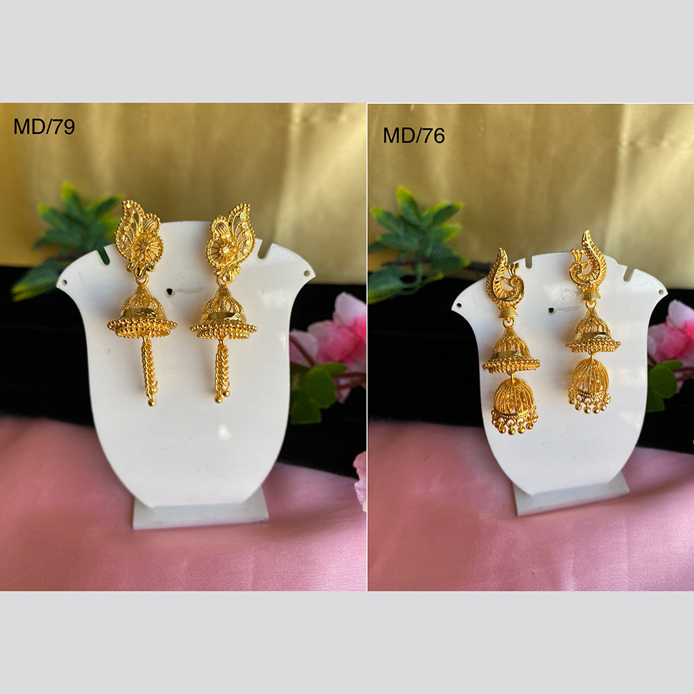 Mahavir Gold Earrings Combo
