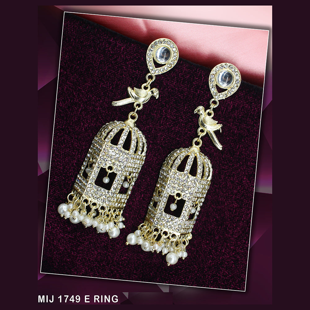 Mahavir Gold Plated Earrings