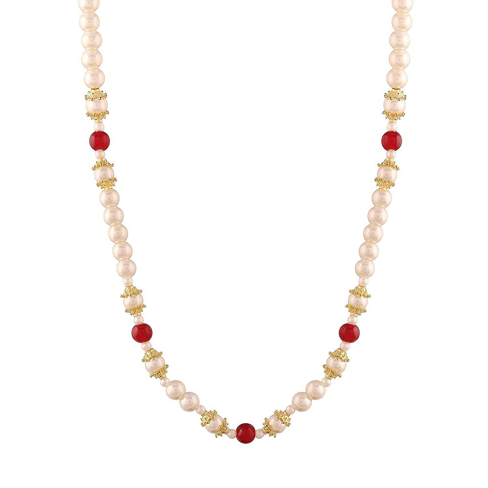 Etnico Gold-Plated Layered Groom Necklace For Men (Mlp38M)