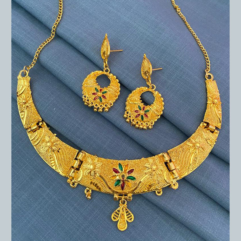 Mahavir Gold Plated Necklace Set