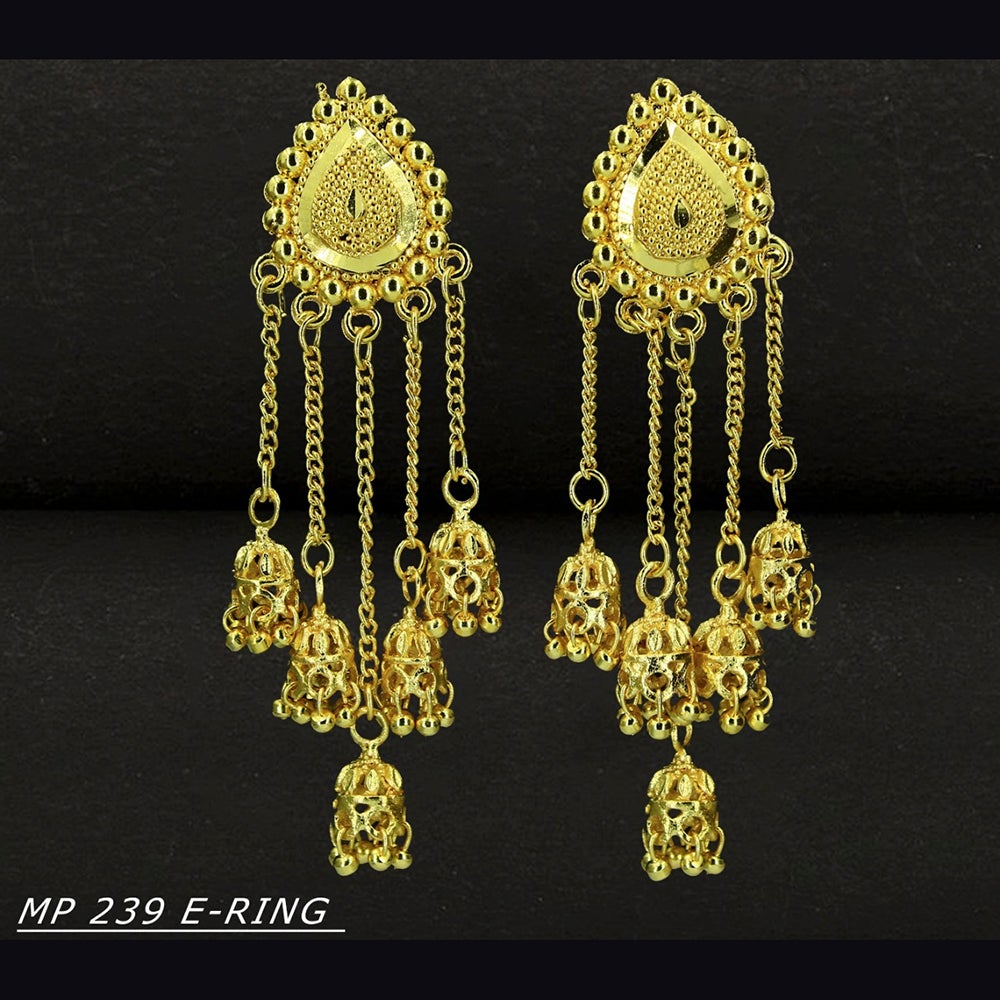 Mahavir Forming Gold Plated Dangler Earrings - MP 239 E Ring