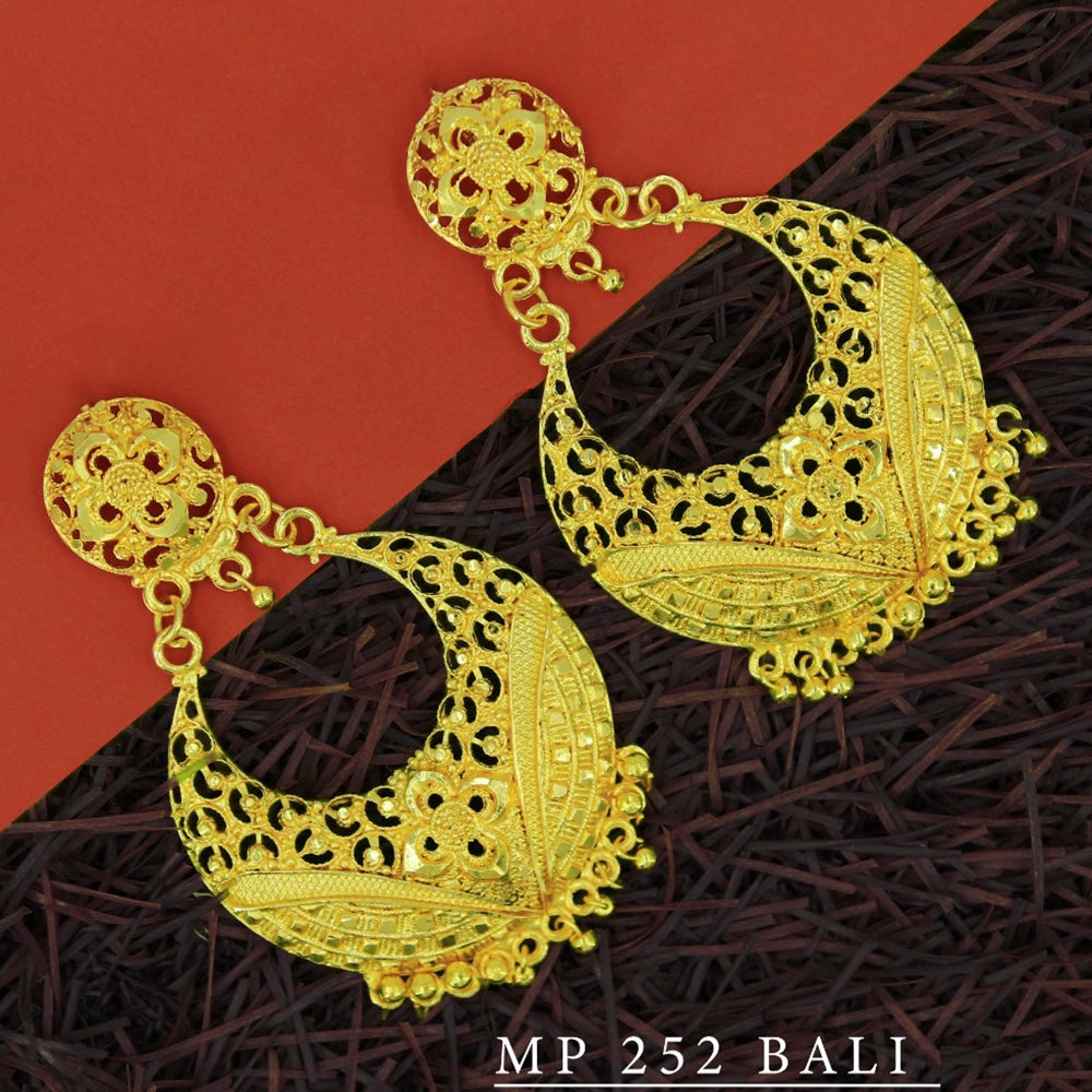 Mahavir Forming Gold Plated Dangler Earrings - MP 252 Bali
