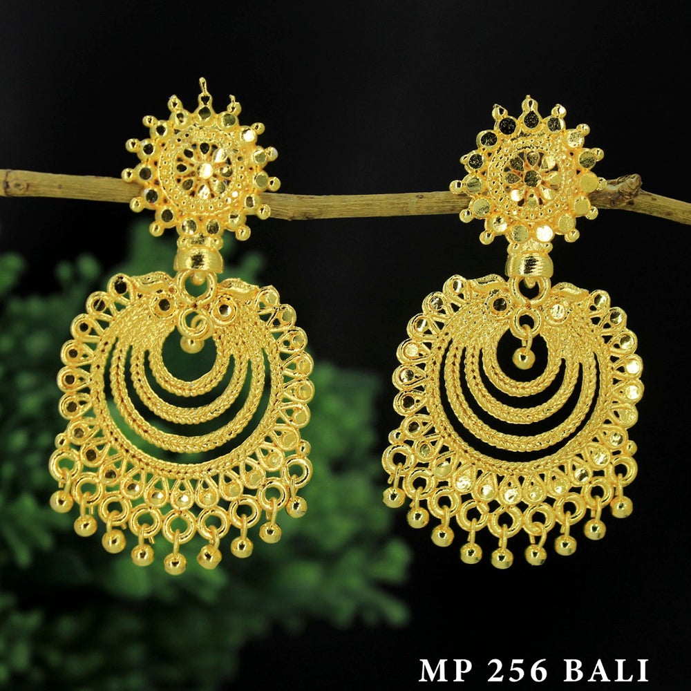 Mahavir Forming Gold Plated Dangler Earrings MP 256 Bali