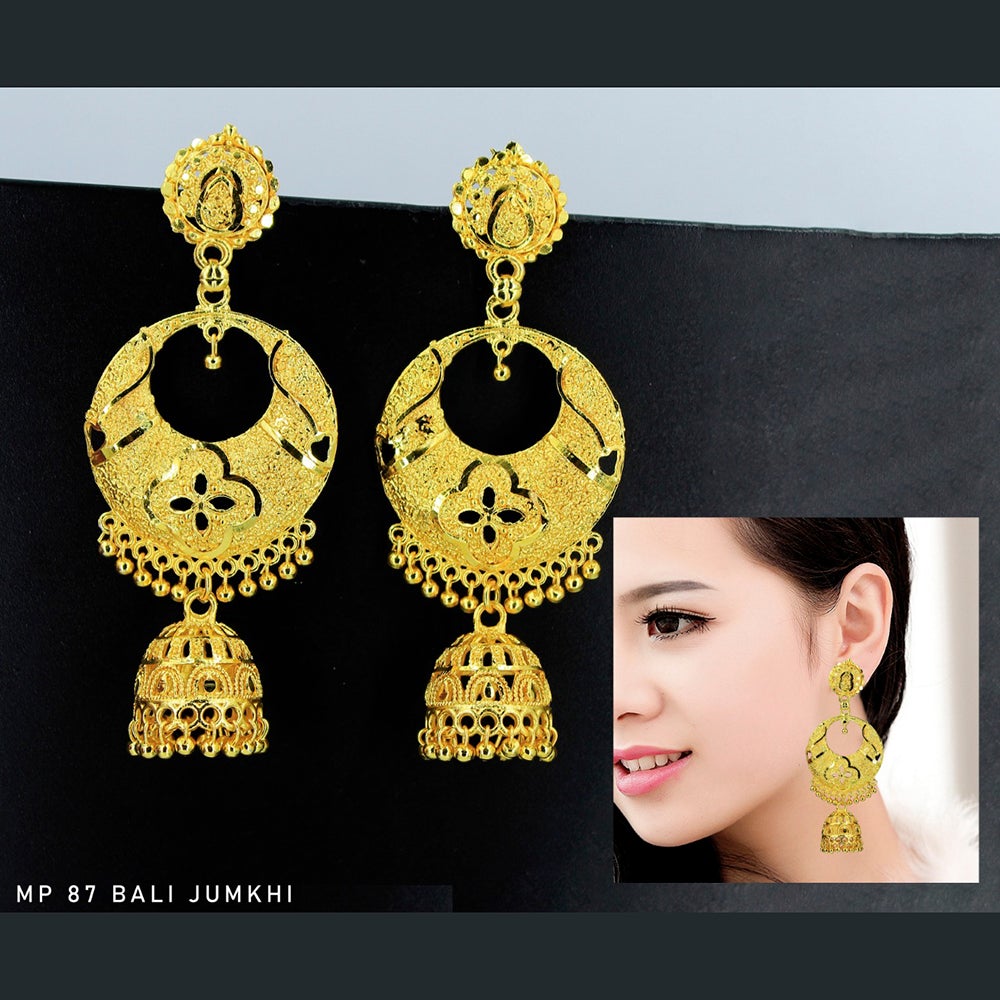 Mahavir Forming Gold Plated Dangler Earrings - MP 87 Bali Jumkhi