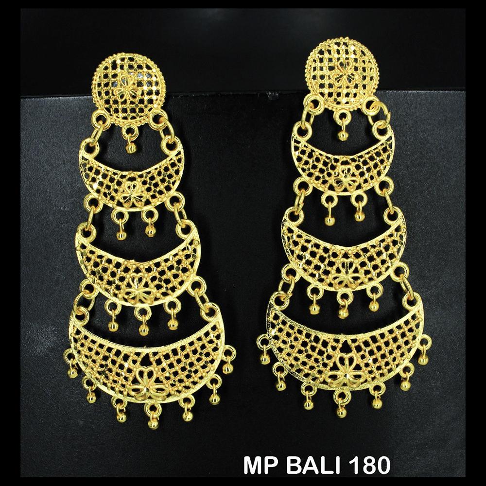 Mahavir Forming Gold Plated Dangler Earrings - MP BALI 180