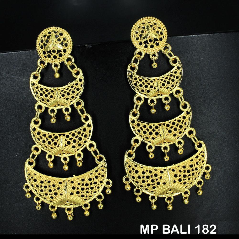 Mahavir Forming Gold Plated Dangler Earrings - MP BALI 182