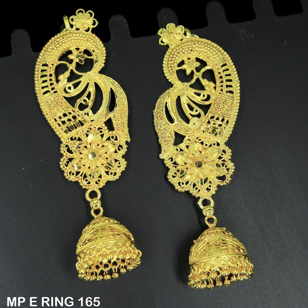 Mahavir Forming Gold Plated Jhumki Earrings - MP E RING 165