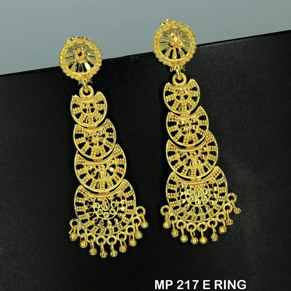 Mahavir Forming Gold Plated Jhumki Earrings - MP E RING 217