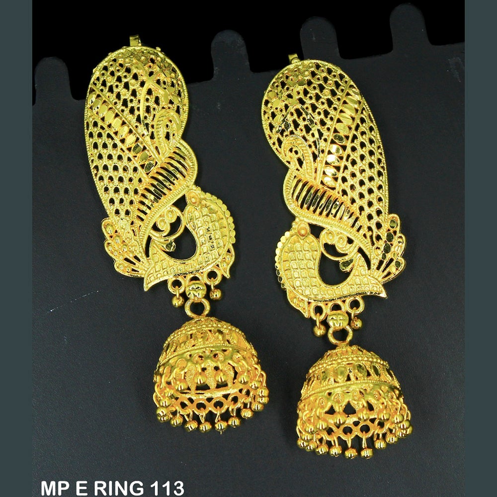 Mahavir Forming Gold Plated Dangler Earrings - MP E Ring 113