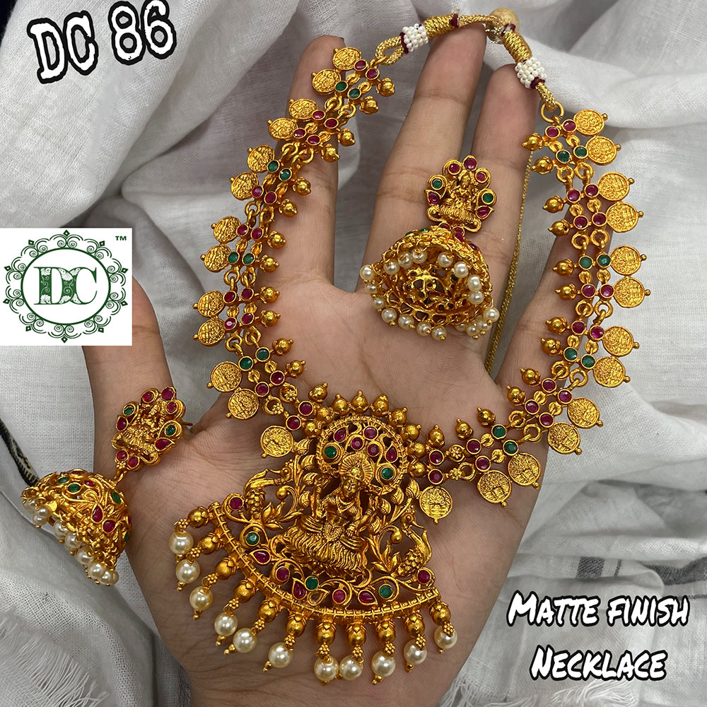 Diksha Collection Gold Plated Necklace Set