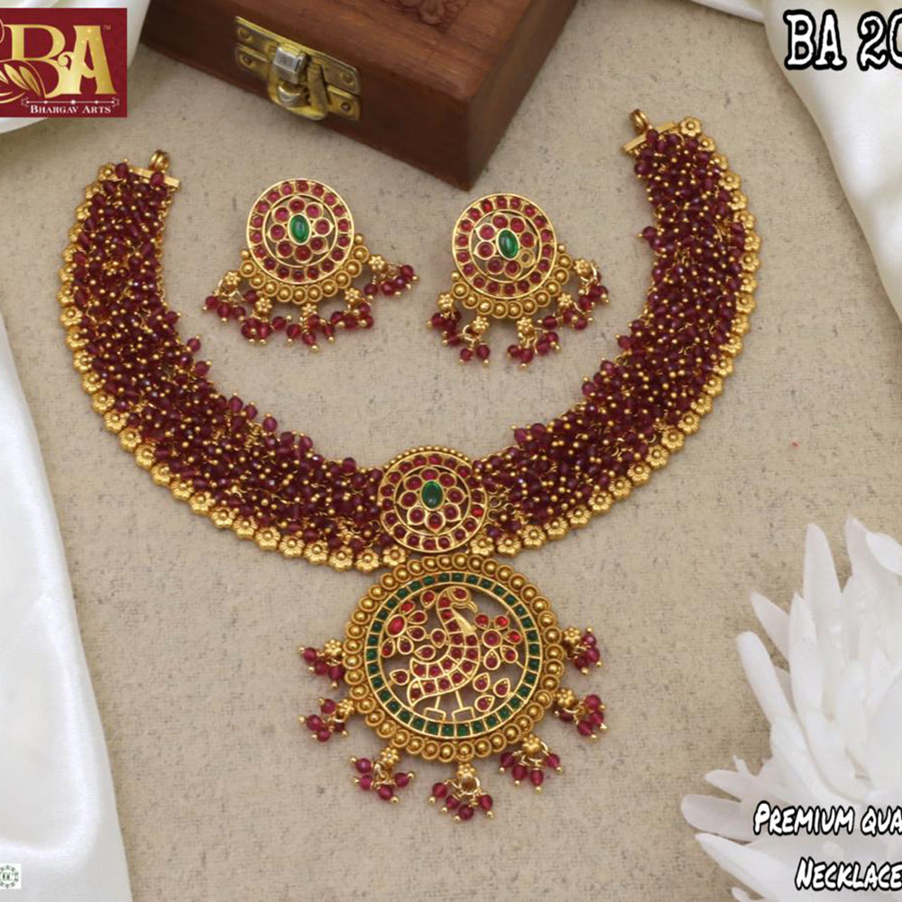 Bhargav Arts Gold Plated Necklace Set