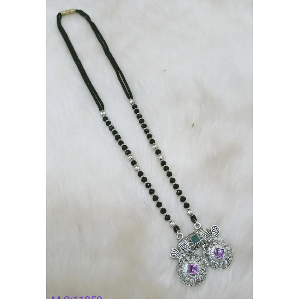 Padmawati Bangles Oxidised Plated Traditional Vati Mangalsutra For Women - PBACC06