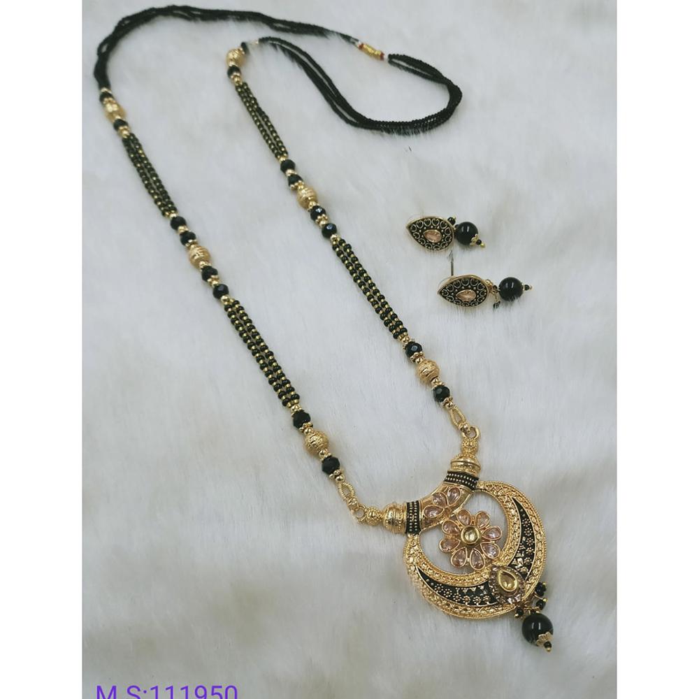 Padmawati Bangles Gold Plated Traditional Mangalsutra For Women - PBACC14