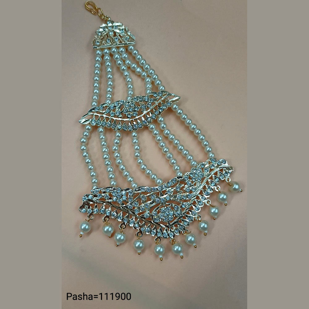 Padmawati Bangles Gold Plated Austrian Stone & Beads Pasa for Women