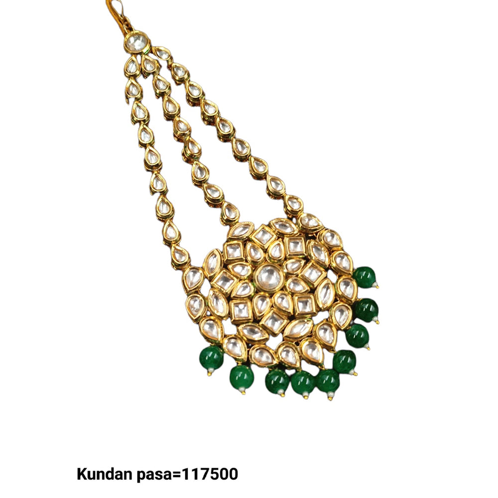 Padmawati Bangles Gold Plated Kundan Stone & Beads Pasa for Women