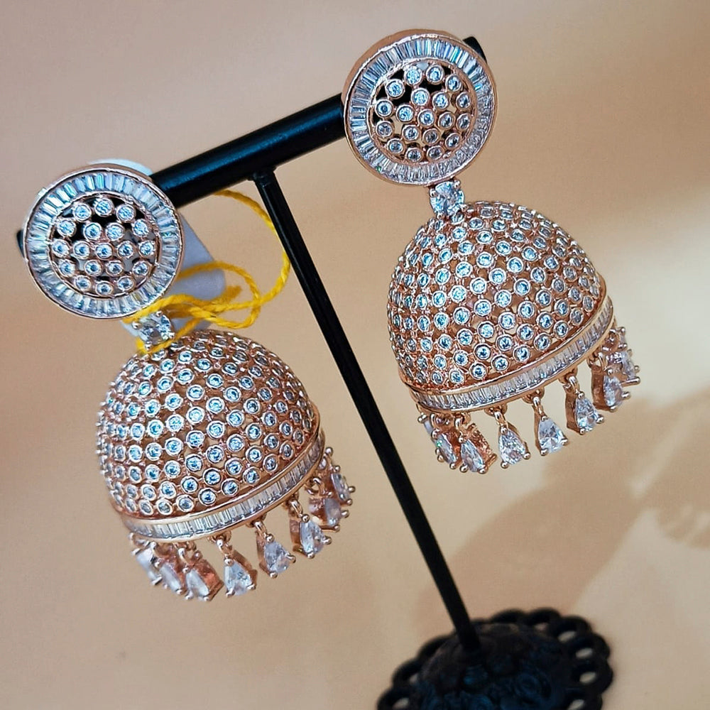 Padmawati Bangles Gold Plated AD Stone Jhumki Earrings