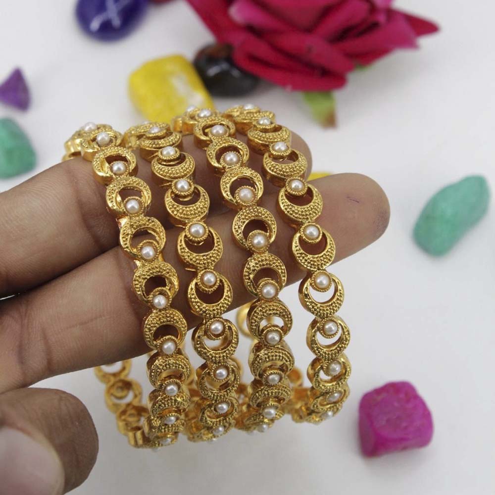 Pooja Bangles Gold Plated Bangles Set