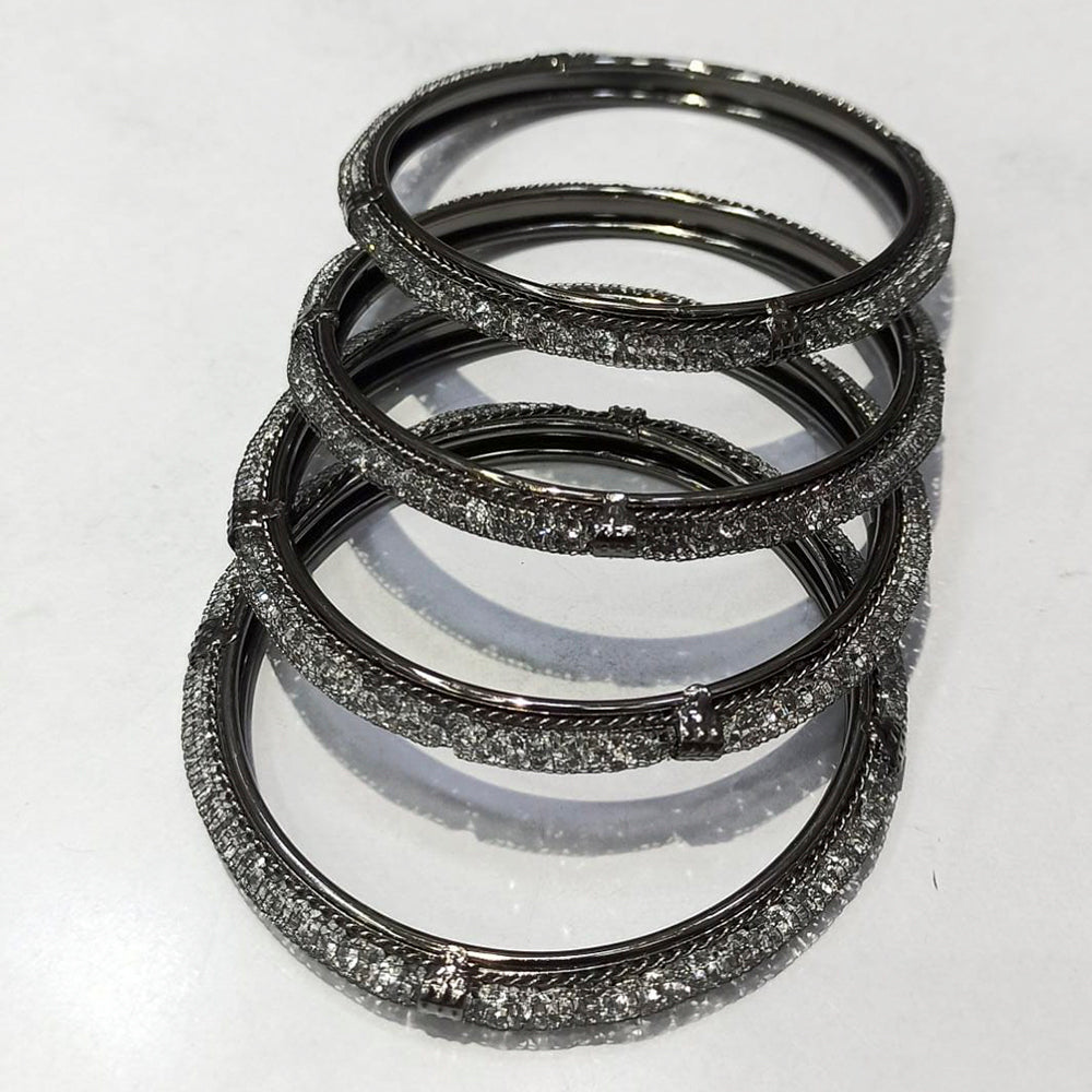 Pooja Bangles Oxidized Plated Bangles Set