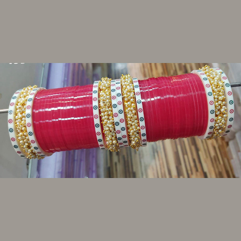 Pooja Bangles Red Acrylic Bangles