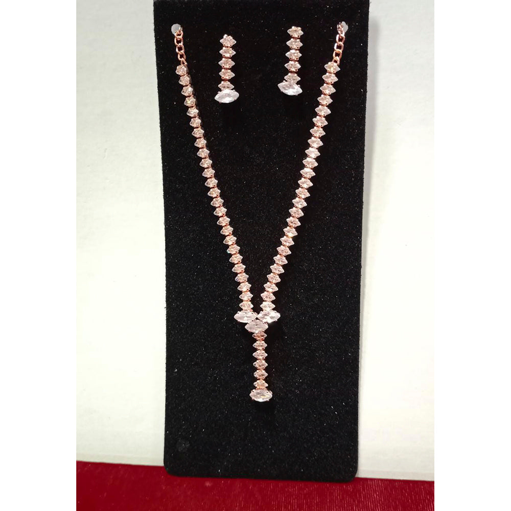 Pooja Bangles Gold & Silver Plated Ad Stone Necklace Set