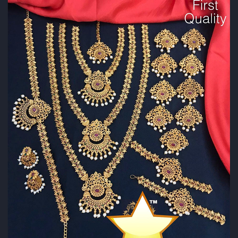 Pooja Bangles Copper Bridal Jewellery Set