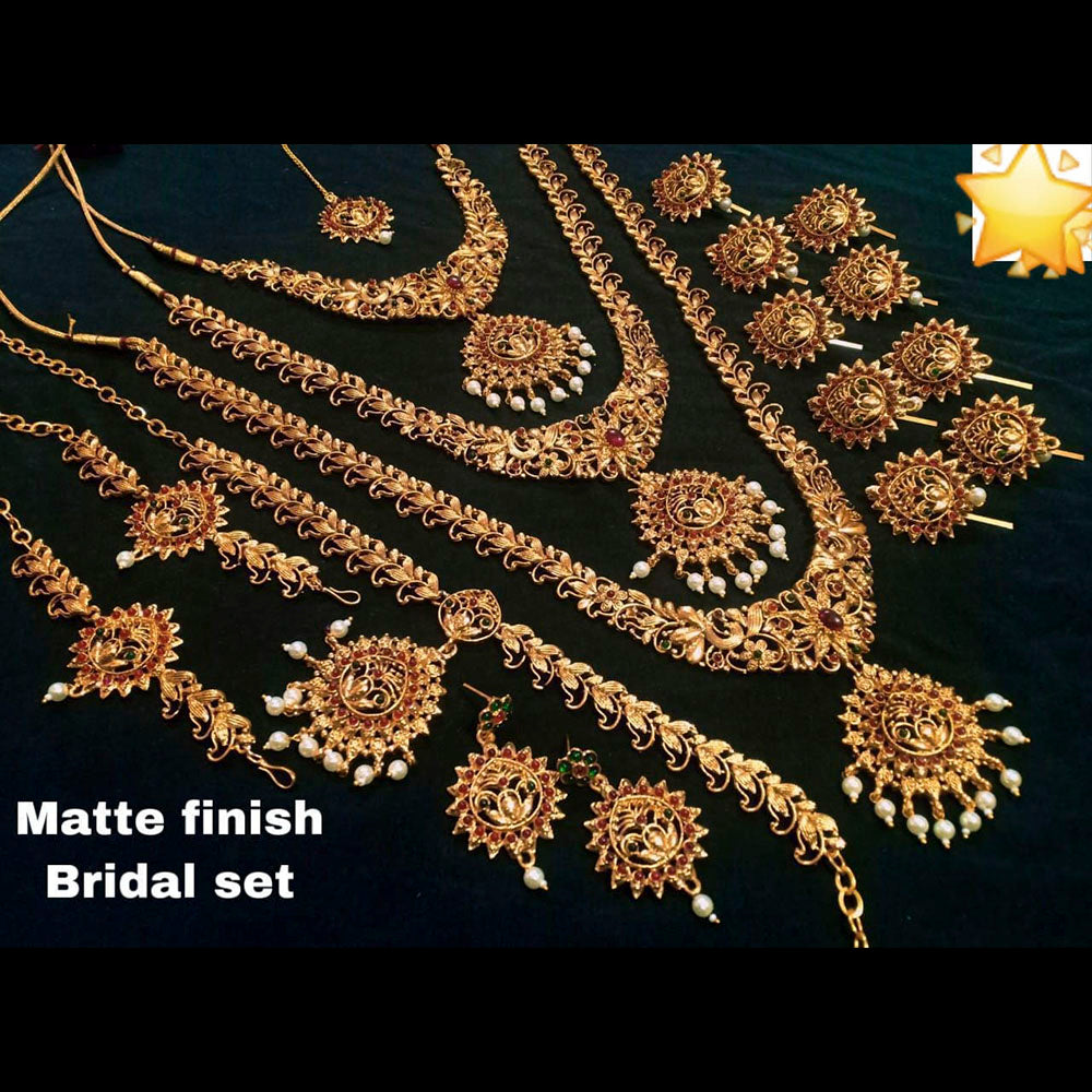 Pooja Bangles Copper Bridal Jewellery Set