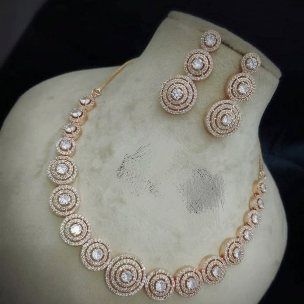 Pooja Bangles American Diamond Necklace Set