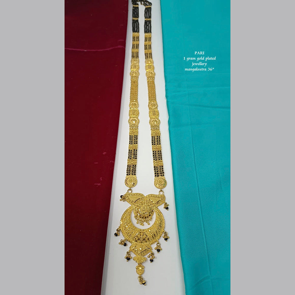 Pari Art Jewellery 1 Gram Gold Plated Long Designer Mangalsutra