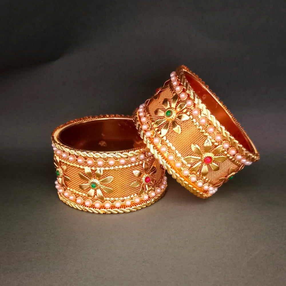 Pooja Bangles Gold Plated Designer Bangles Set