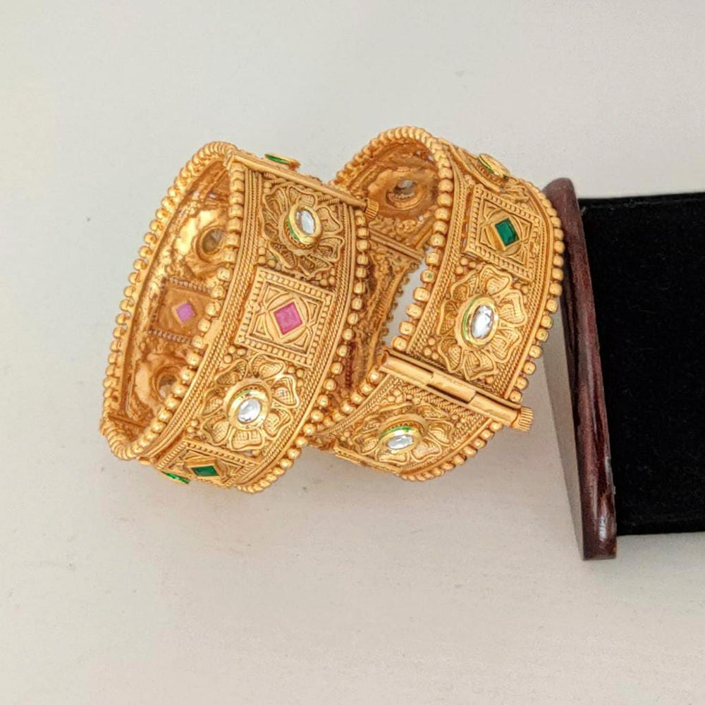 Pooja Bangles Gold Plated Designer Bangles Set