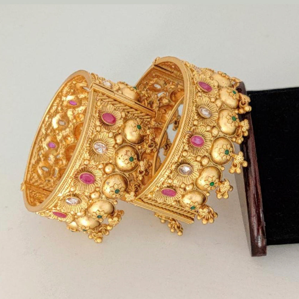 Pooja Bangles Gold Plated Designer Bangles Set