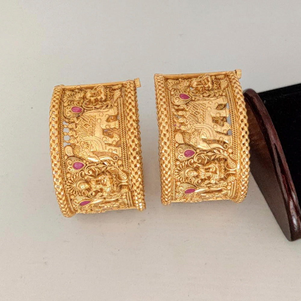 Pooja Bangles Gold Plated Bangles Set