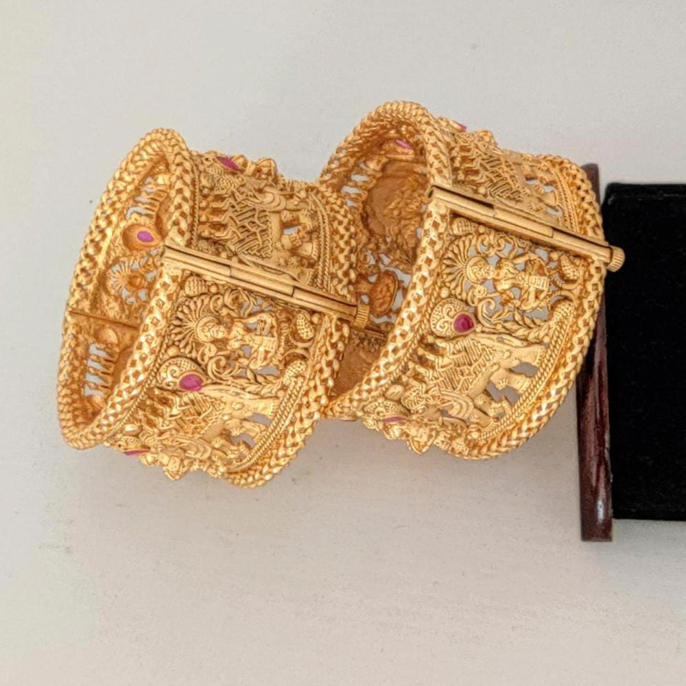 Pooja Bangles Gold Plated Bangles Set