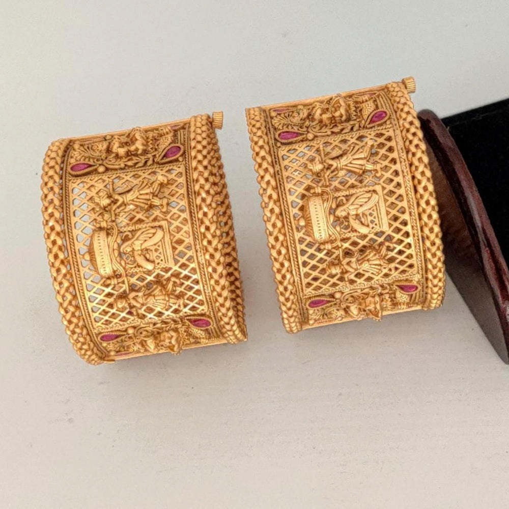 Pooja Bangles Gold Plated Bangles Set