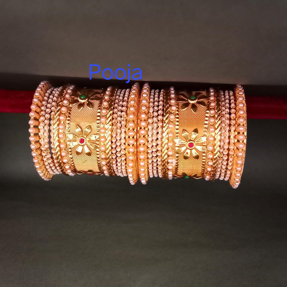 Pooja Bangles Gold Plated Bangles Set