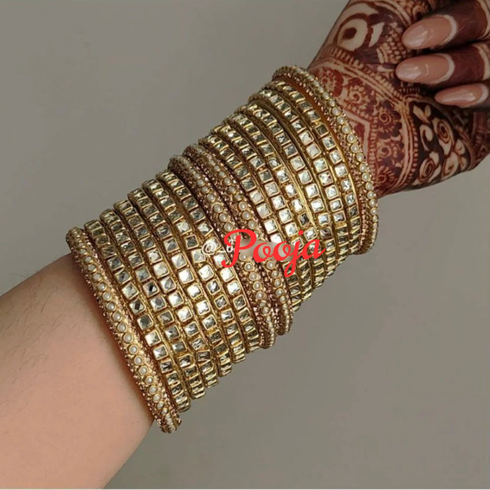 Pooja Bangles Gold Plated Bangles Set
