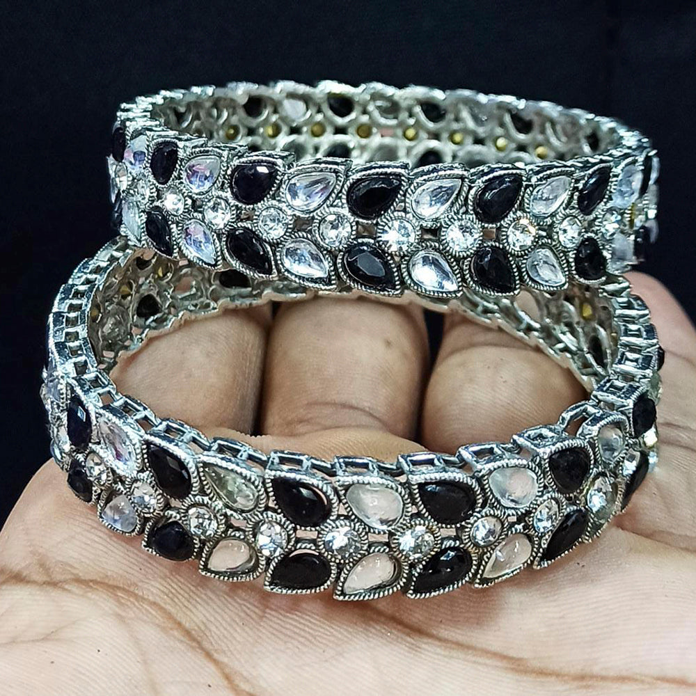 Pooja Bangles Oxidised Leaf Design Bangles